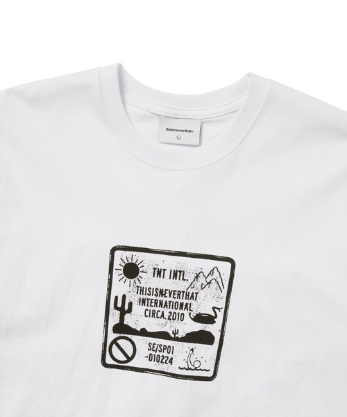 【ディスイズネバーザット】★Caution サイン Tシャツ★ ディスイズネバーザット】☆Caution サイン Tシャツ