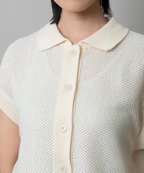 ブラウス シャツ ギマメッシュラッセルポロトップス レディース Munich｜ギマメッシュラッセルポロトップス | Rakuten Fashion