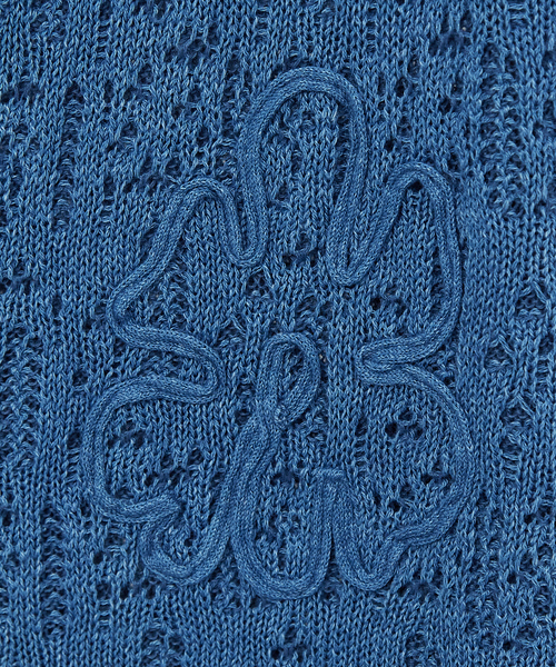 ABAHOUSE(アバハウス)の「【スカシ柄】インディゴヤーン接結カーディガン(カーディガン/ボレロ・メンズ・オフホワイト/インディゴブルー・46/48)」の10枚目の写真