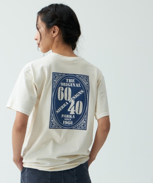 SIERRA DESIGNS（シェラデザイン）の「★日本製★【SIERRA DESIGNS】Good On ×SIERRA DESIGNS 60/40 1st LOGO POCKET TEE（Tシャツ/カットソー・レディース・ネイビー/グリーン/ナチュラル/ブラック・SMALL/MEDIUM/LARGE/X-LARGE）」の2枚目の写真