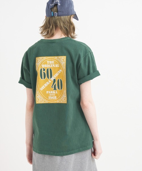 SIERRA DESIGNS（シェラデザイン）の「★日本製★【SIERRA DESIGNS】Good On ×SIERRA DESIGNS 60/40 1st LOGO POCKET TEE（Tシャツ/カットソー・レディース・ネイビー/グリーン/ナチュラル/ブラック・SMALL/MEDIUM/LARGE/X-LARGE）」の3枚目の写真