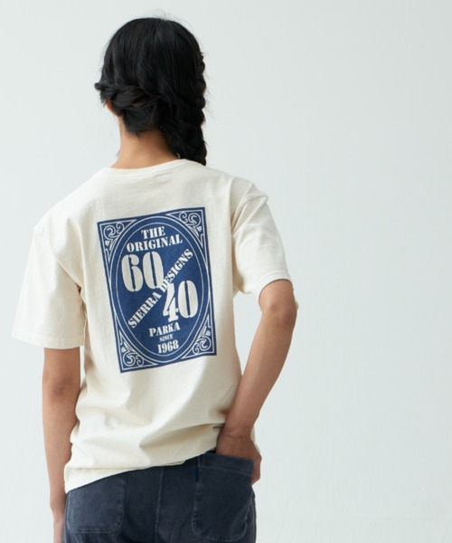 SIERRA DESIGNS（シェラデザイン）の「★日本製★【SIERRA DESIGNS】Good On ×SIERRA DESIGNS 60/40 1st LOGO POCKET TEE（Tシャツ/カットソー・レディース・ネイビー/グリーン/ナチュラル/ブラック・SMALL/MEDIUM/LARGE/X-LARGE）」の12枚目の写真