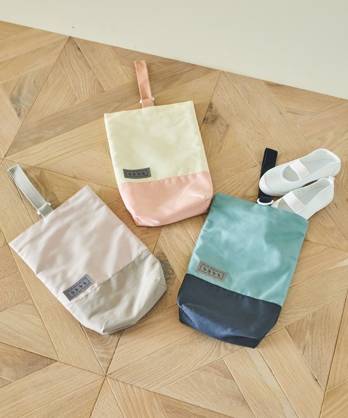 LAKOLE（ラコレ）の「【らこれキッズ】シューズケース / 286194（シューズ小物/雑貨・キッズ・ライトグレー/ネイビー/ピンク・FREE）」の4枚目の写真