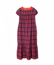 HOLIDAY（ホリデイ）の「KUMA LACE CHECK PUFF LONG DRESS クマレース