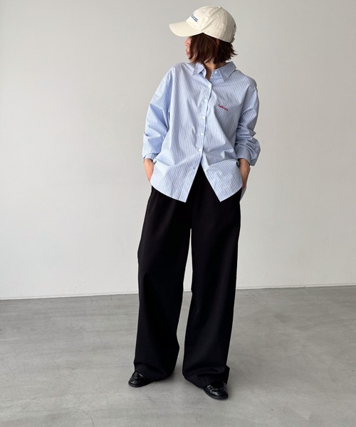 CANAL JEAN（キャナルジーン）の「COIN　コットンイージーパンツ（その他パンツ・レディース・ブラック/ホワイト/ネイビー・ONE SIZE）」の10枚目の写真