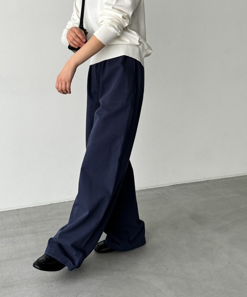 CANAL JEAN（キャナルジーン）の「COIN　コットンイージーパンツ（その他パンツ・レディース・ブラック/ホワイト/ネイビー・ONE SIZE）」の12枚目の写真