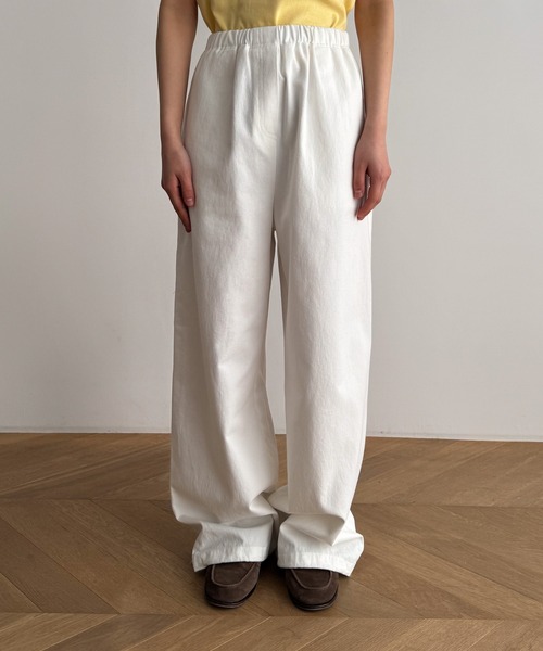 CANAL JEAN（キャナルジーン）の「COIN　コットンイージーパンツ（その他パンツ・レディース・ブラック/ホワイト/ネイビー・ONE SIZE）」の15枚目の写真