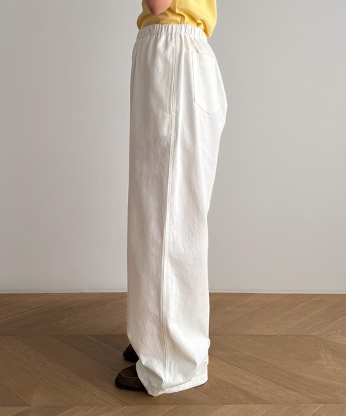 CANAL JEAN（キャナルジーン）の「COIN　コットンイージーパンツ（その他パンツ・レディース・ブラック/ホワイト/ネイビー・ONE SIZE）」の16枚目の写真