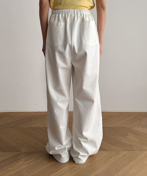 CANAL JEAN（キャナルジーン）の「COIN　コットンイージーパンツ（その他パンツ・レディース・ブラック/ホワイト/ネイビー・ONE SIZE）」の17枚目の写真