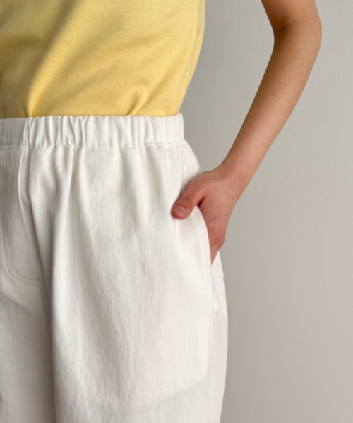 CANAL JEAN（キャナルジーン）の「COIN　コットンイージーパンツ（その他パンツ・レディース・ブラック/ホワイト/ネイビー・ONE SIZE）」の18枚目の写真