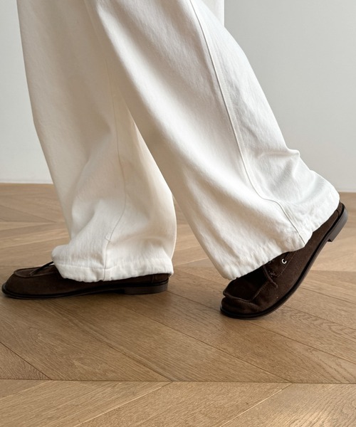 CANAL JEAN（キャナルジーン）の「COIN　コットンイージーパンツ（その他パンツ・レディース・ブラック/ホワイト/ネイビー・ONE SIZE）」の20枚目の写真