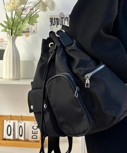 ☆KHIHO☆MULTI-RIBBON BAG ショルダーバッグ 韓国発 バッグ］リボン 痛バッグ 2WAY ショルダーバッグ【ブルー