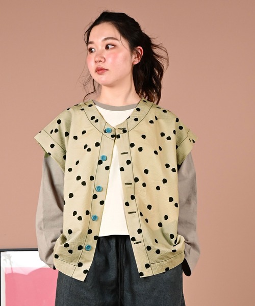 MARKEY'S(マーキーズ)の「オーバートップス/おとな【セットアップ可能】(ベスト・レディース・ブラック/グレー/ブラウン・160cm)」の2枚目の写真