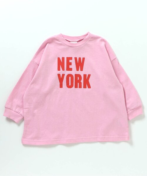 BREEZE（ブリーズ）の「【ジュニア対応】カラフルロゴBIGロンT（Tシャツ/カットソー・キッズ・ピンク/グリーン/ブルー・140/130/120/110/100/90/80）」の9枚目の写真