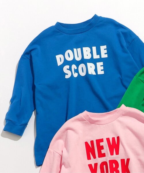 BREEZE（ブリーズ）の「【ジュニア対応】カラフルロゴBIGロンT（Tシャツ/カットソー・キッズ・ピンク/グリーン/ブルー・140/130/120/110/100/90/80）」の13枚目の写真