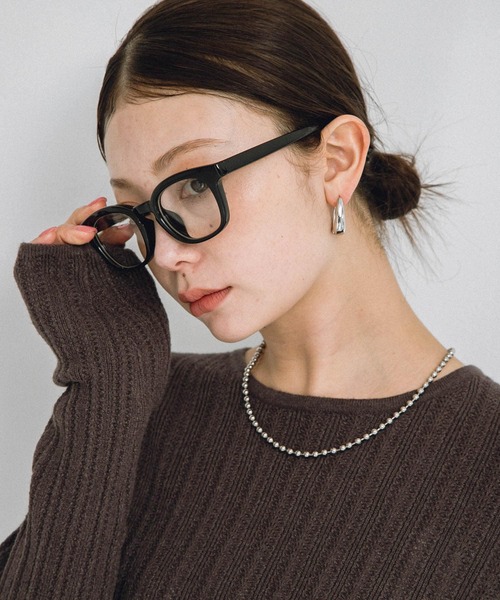 URBAN RESEARCH Sonny Label(アーバンリサーチサニーレーベル)の「ウェリントンメガネ(メガネ・レディース・ブラウン/ブラック・ONE)」の2枚目の写真