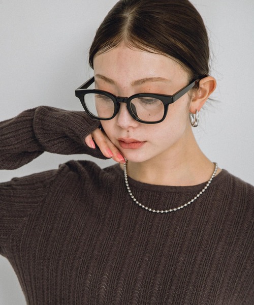 URBAN RESEARCH Sonny Label(アーバンリサーチサニーレーベル)の「ウェリントンメガネ(メガネ・レディース・ブラウン/ブラック・ONE)」の7枚目の写真