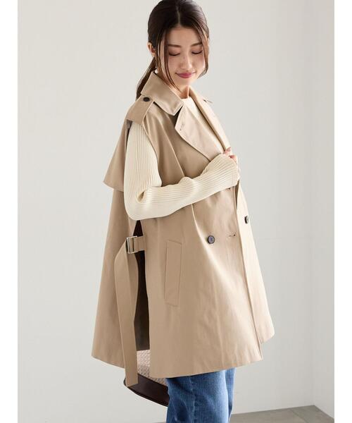 Te chichi(テチチ)の「トレンチジレ(ベスト・レディース・ベージュ・F)」の2枚目の写真
