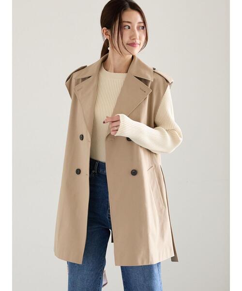 Te chichi(テチチ)の「トレンチジレ(ベスト・レディース・ベージュ・F)」の5枚目の写真