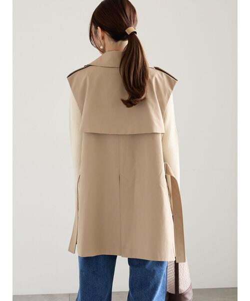 Te chichi(テチチ)の「トレンチジレ(ベスト・レディース・ベージュ・F)」の6枚目の写真