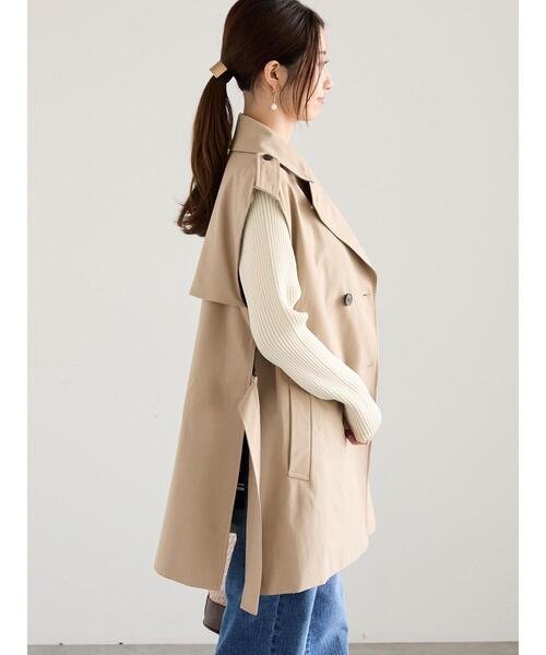 Te chichi(テチチ)の「トレンチジレ(ベスト・レディース・ベージュ・F)」の7枚目の写真