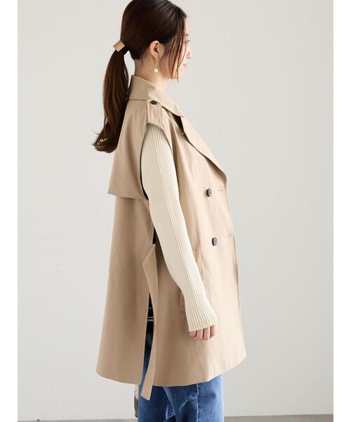 Te chichi(テチチ)の「トレンチジレ(ベスト・レディース・ベージュ・F)」の8枚目の写真