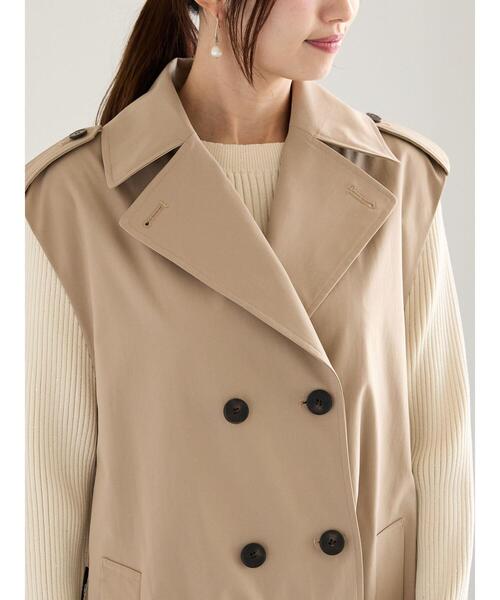 Te chichi(テチチ)の「トレンチジレ(ベスト・レディース・ベージュ・F)」の9枚目の写真