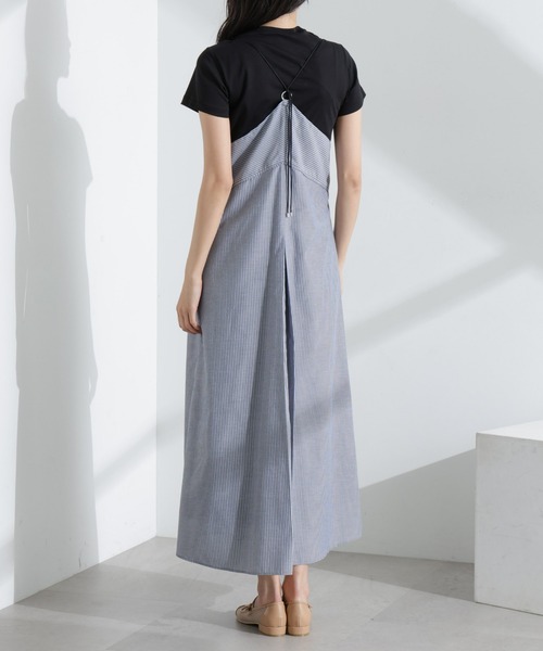 ナノユニバース（NANO universe）/ストライプフレアキャミワンピース セール】ストライプフレアキャミワンピース（ワンピース）｜NANO