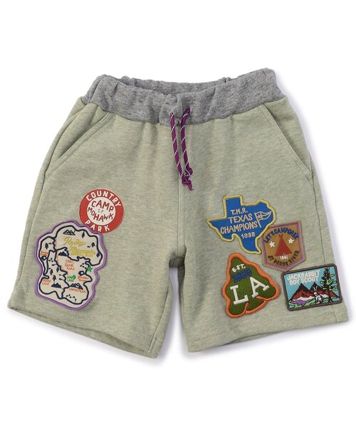 セール】【ジュニア対応】ワッペンたっぷりハーフパンツ