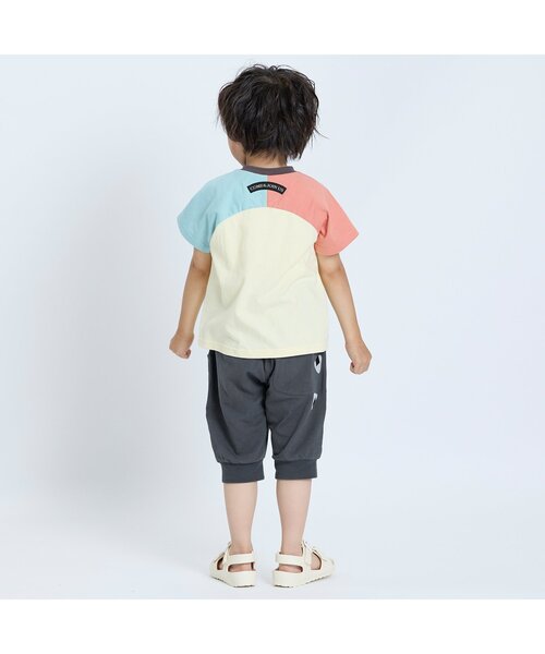 BIT'Z（ビッツ）の「お弁当のおかずとおにぎり刺繍ジョガーパンツ（スウェットパンツ・キッズ・グリーン/チャコール・80/90/95/100/110/120）」の6枚目の写真