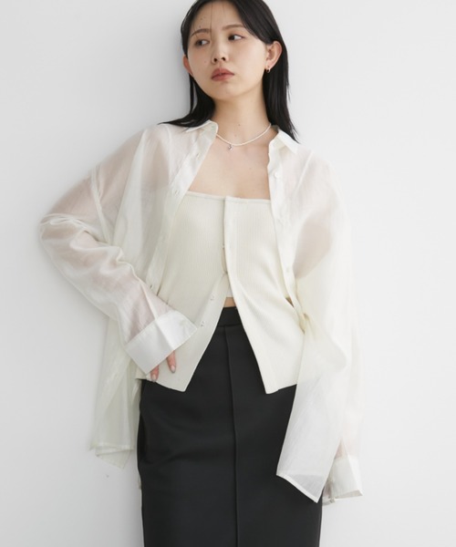 Maryページです♥️ オーバーサイズベーシックシアーシャツ（シャツ/ブラウス