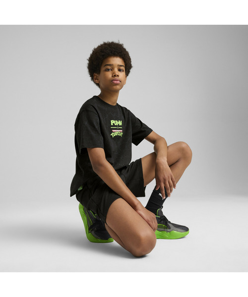 PUMA(プーマ)の「PUMA プーマ ボーイズ PUMA x TMNT リラックス AOP 半袖 Tシャツ 128-164cm(Tシャツ/カットソー・キッズ・ブラック/ホワイト・128/140/152/165)」の12枚目の写真
