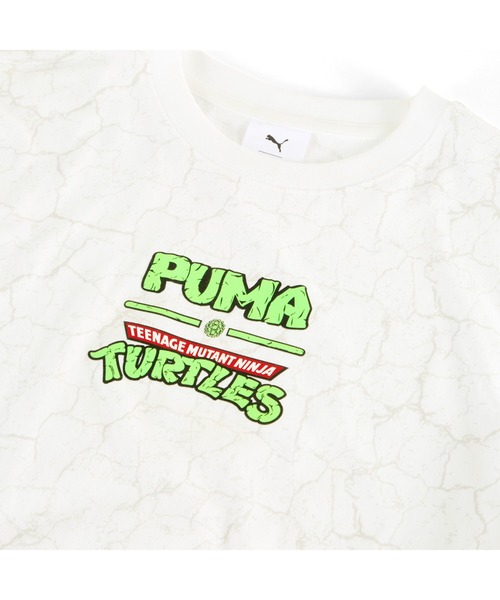 PUMA(プーマ)の「PUMA プーマ ボーイズ PUMA x TMNT リラックス AOP 半袖 Tシャツ 128-164cm(Tシャツ/カットソー・キッズ・ブラック/ホワイト・128/140/152/165)」の3枚目の写真