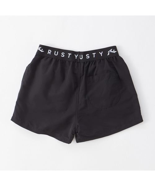 RUSTY（ラスティ）の「RUSTY ラスティ ブランド ロゴ 半袖 Tシャツ ブラトップ ショートパンツ タンキニ 水着 4点セット セットアイテム（水着・キッズ・ブラック/カーキ・130/150/160/140）」の6枚目の写真