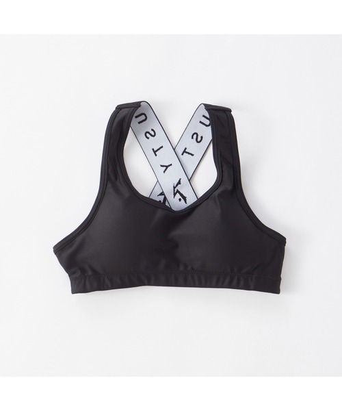 RUSTY（ラスティ）の「RUSTY ラスティ ブランド ロゴ 半袖 Tシャツ ブラトップ ショートパンツ タンキニ 水着 4点セット セットアイテム（水着・キッズ・ブラック/カーキ・130/150/160/140）」の7枚目の写真