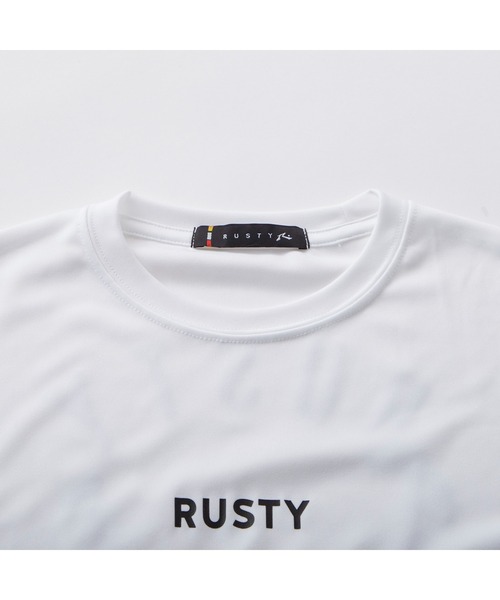 RUSTY（ラスティ）の「RUSTY ラスティ ブランド ロゴ 半袖 Tシャツ ブラトップ ショートパンツ タンキニ 水着 4点セット セットアイテム（水着・キッズ・ブラック/カーキ・130/150/160/140）」の11枚目の写真