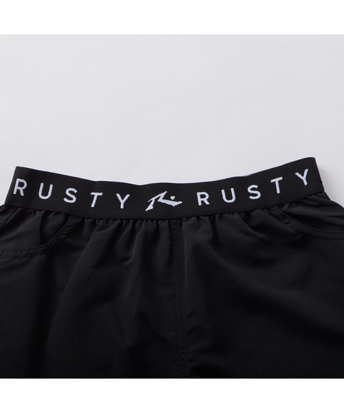 RUSTY（ラスティ）の「RUSTY ラスティ ブランド ロゴ 半袖 Tシャツ ブラトップ ショートパンツ タンキニ 水着 4点セット セットアイテム（水着・キッズ・ブラック/カーキ・130/150/160/140）」の13枚目の写真