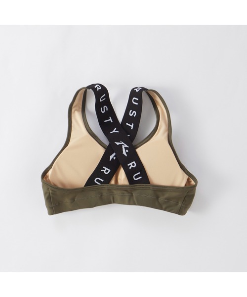 RUSTY（ラスティ）の「RUSTY ラスティ ブランド ロゴ 半袖 Tシャツ ブラトップ ショートパンツ タンキニ 水着 4点セット セットアイテム（水着・キッズ・ブラック/カーキ・130/150/160/140）」の22枚目の写真