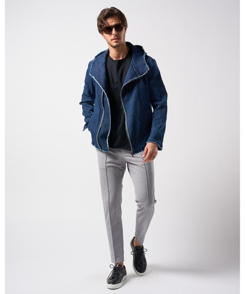 wjk（ダヴルジェイケイ）の「【LEON×B'2nd×wjk】hooded wrap blouson（ブルゾン・メンズ・ブルー系その他・SMALL/MEDIUM/LARGE/X-LARGE）」の6枚目の写真