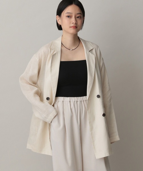 A part by（アパートバイ）の「ルランゼフィールWジャケット（テーラードジャケット・レディース・ブラウン/グレー系その他4/ライトベージュ/ピンク系その他・SMALL/MEDIUM）」の15枚目の写真