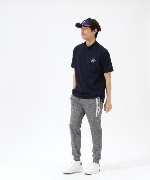 Jack Bunny ジョガーパンツ ロゴ 切替 XL 黒 ジャックバニー JB サイドロゴテープジョガーパンツ レディース
