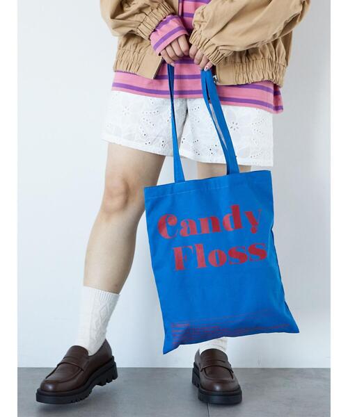 ehka sopo(エヘカソポ)の「ロゴトートバッグ(ハンドバッグ・レディース・グリーン/ピンク/キナリ/ブルー・F)」の1枚目の写真