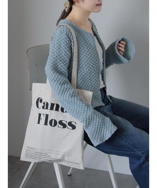 ehka sopo(エヘカソポ)の「ロゴトートバッグ(ハンドバッグ・レディース・グリーン/ピンク/キナリ/ブルー・F)」の5枚目の写真