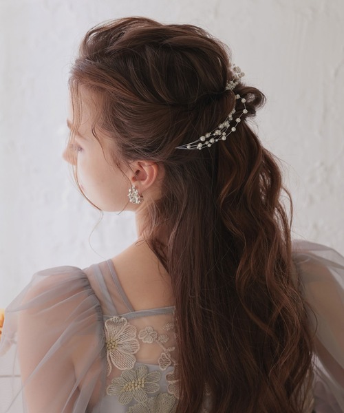 Dorry Doll(ドリードール)の「パールヘッドドレス(ヘアピン・レディース・シルバー/ゴールド・FREE)」の2枚目の写真