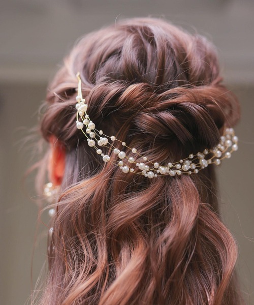 Dorry Doll(ドリードール)の「パールヘッドドレス(ヘアピン・レディース・シルバー/ゴールド・FREE)」の1枚目の写真