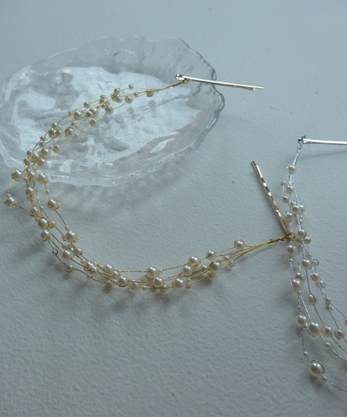 Dorry Doll(ドリードール)の「パールヘッドドレス(ヘアピン・レディース・シルバー/ゴールド・FREE)」の4枚目の写真