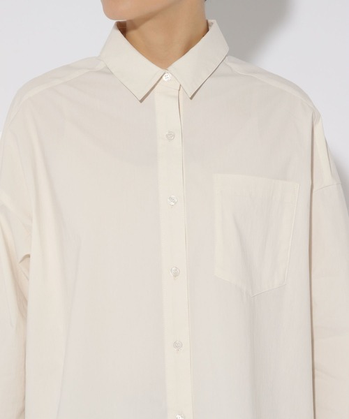 Elura（エルーラ）の「ハリ感ストレッチシャツ/323311（シャツ/ブラウス・レディース・ホワイト/ベージュ・FREE）」の8枚目の写真