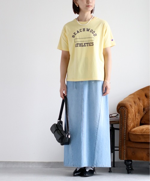 Champion(チャンピオン)の「【champion】SHORT SLEEVE Tee BASIC 3(Tシャツ/カットソー・レディース・イエロー・M)」の1枚目の写真