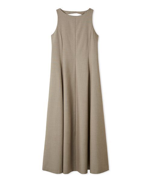 Mila Owen(ミラオーウェン)の「ドライタッチサテンソリッドワンピース(ワンピース・レディース・グレイッシュベージュ/ブラック/レッド・1/0)」の20枚目の写真