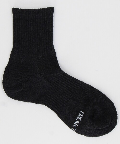 FREAK'S STORE（フリークスストア）の「和紙無地ﾛｺﾞｸｳｫｰﾀｰ(25.0-27.0cm対応)（ソックス/靴下・メンズ・ホワイト/マスタード/グレー/ブラック・ﾌﾘ-）」の2枚目の写真